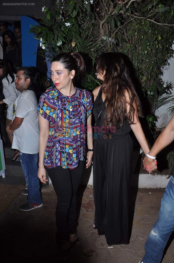 Karisma Kapoor, Amrita Arora snapped outside Olive in Mumbai on 30th April 2013