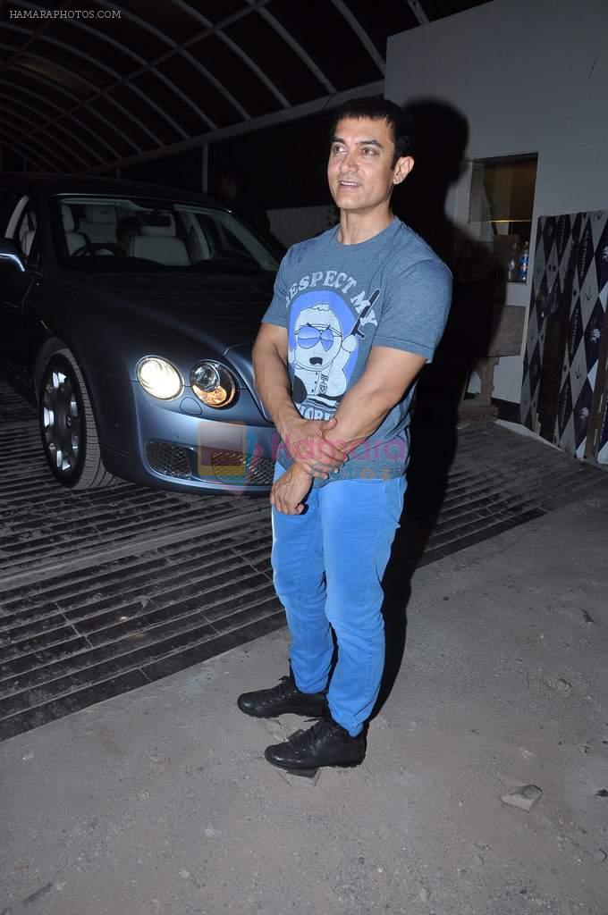 Aamir Khan watches Bombay Talkies in Lightbox, Mumbai on 4th May 2013