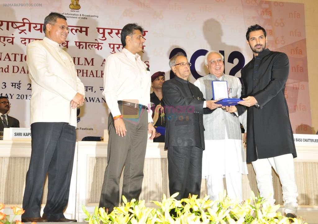 John Abraham at 60th National Film Awards function in Mumbai on 3rd May 2013