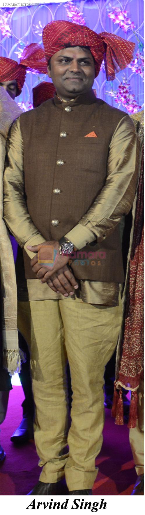 Arvind Singh at the Reception of Jai Singh and Shradha Singh on 7th May 2013