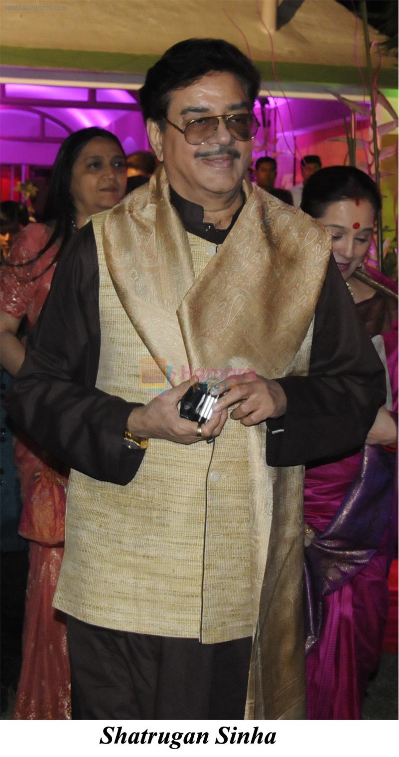 Shatrugan Sinha at the Reception of Jai Singh and Shradha Singh on 7th May 2013