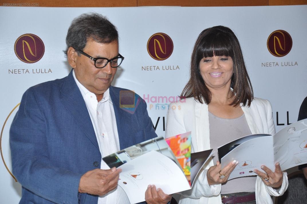 Mr. Subhash Ghai and Ms Neeta Lulla at the formal launch of the Whistling Woods- Neeta Lulla School of Fashion