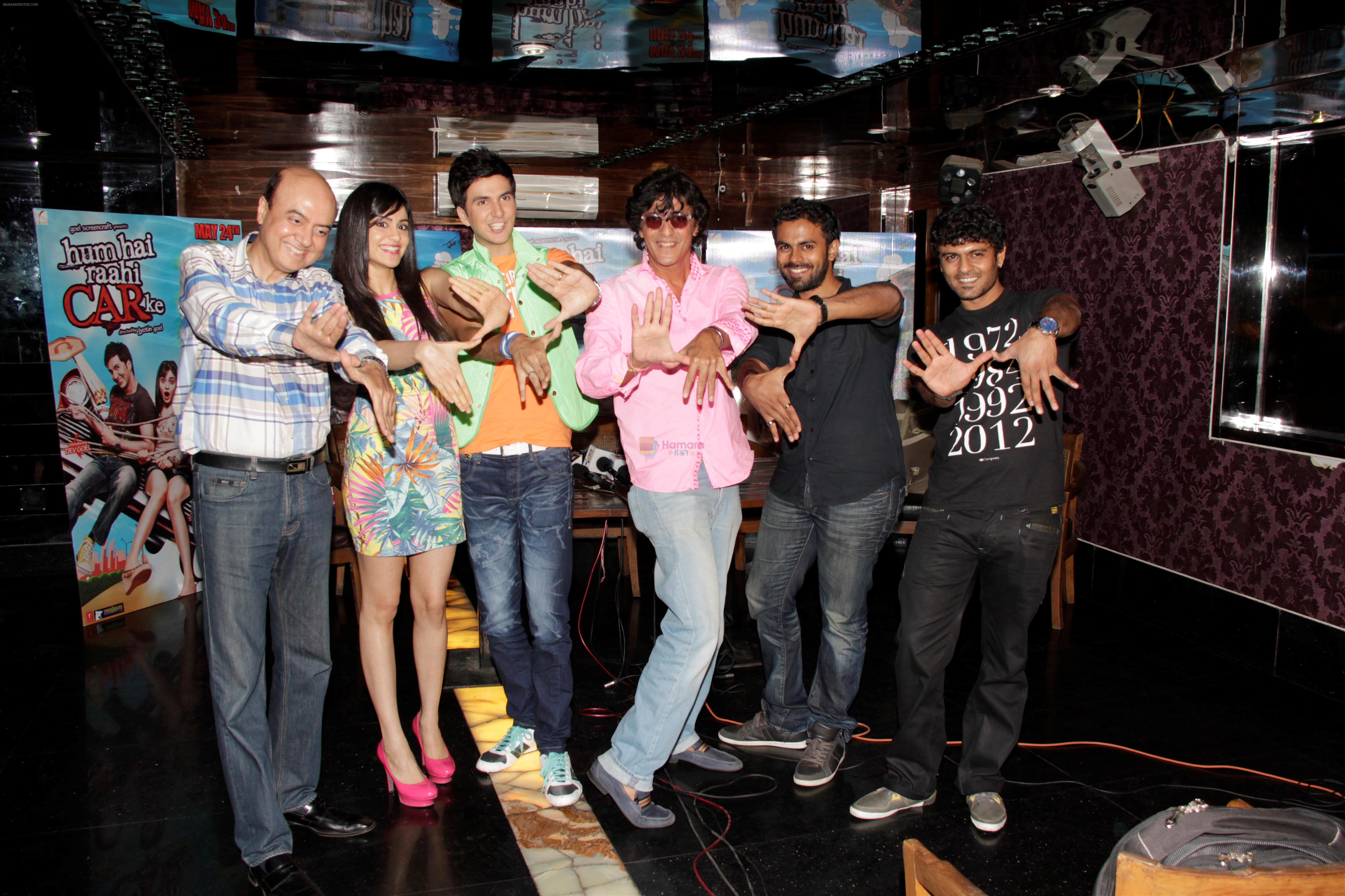 Adah Sharma and Dev Goel at the press conference of Hum Hai Raahi Car Ke in Suburban Lounge, Mumbai on 11th May 2013