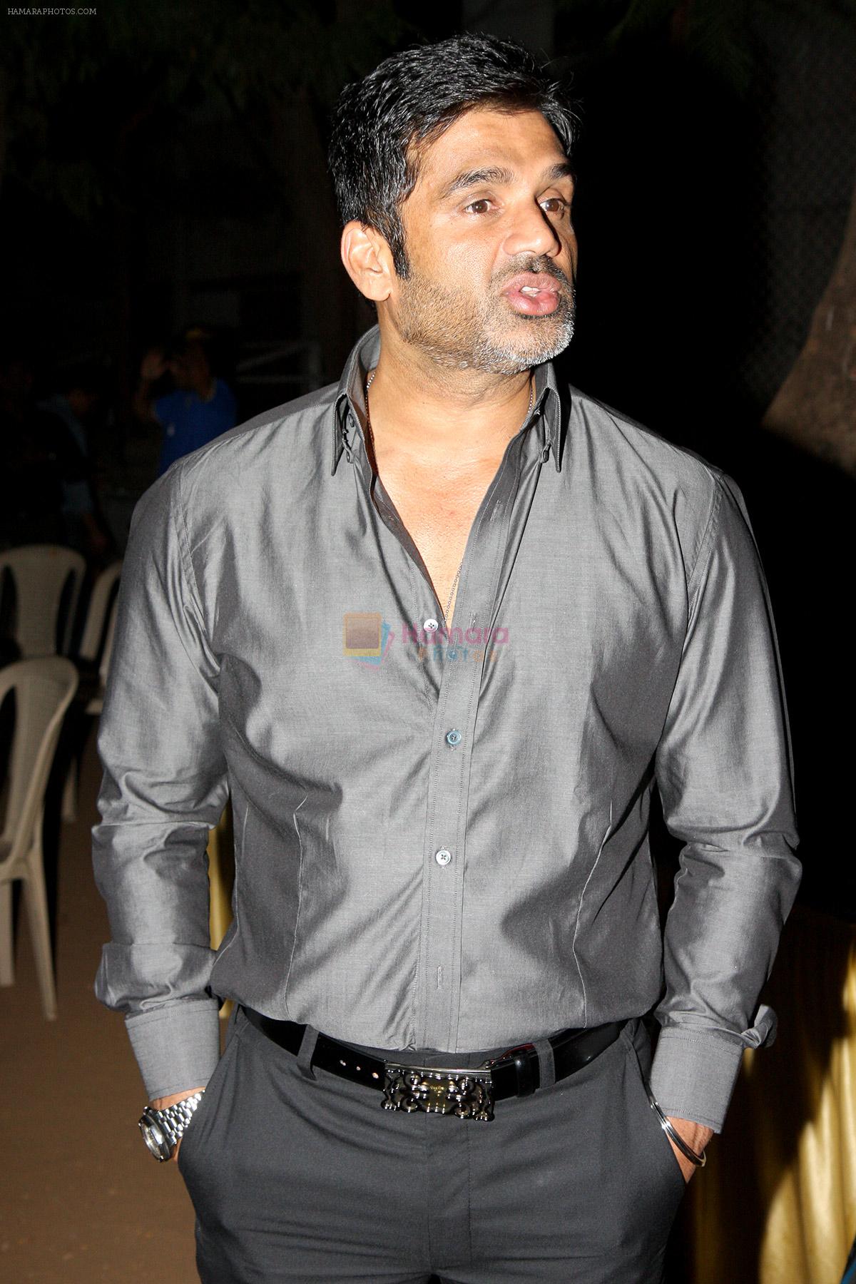 Sunil-Shetty at Cricket friendly match in Mumbai on 17th May 2013