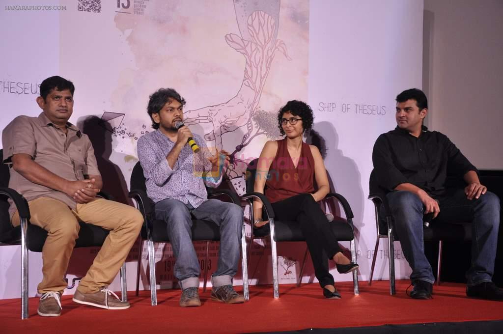 Kiran Rao, Siddharth Roy Kapur at the trailor of film Ship of Theseus in PVR, Mumbai on 22nd May 2013