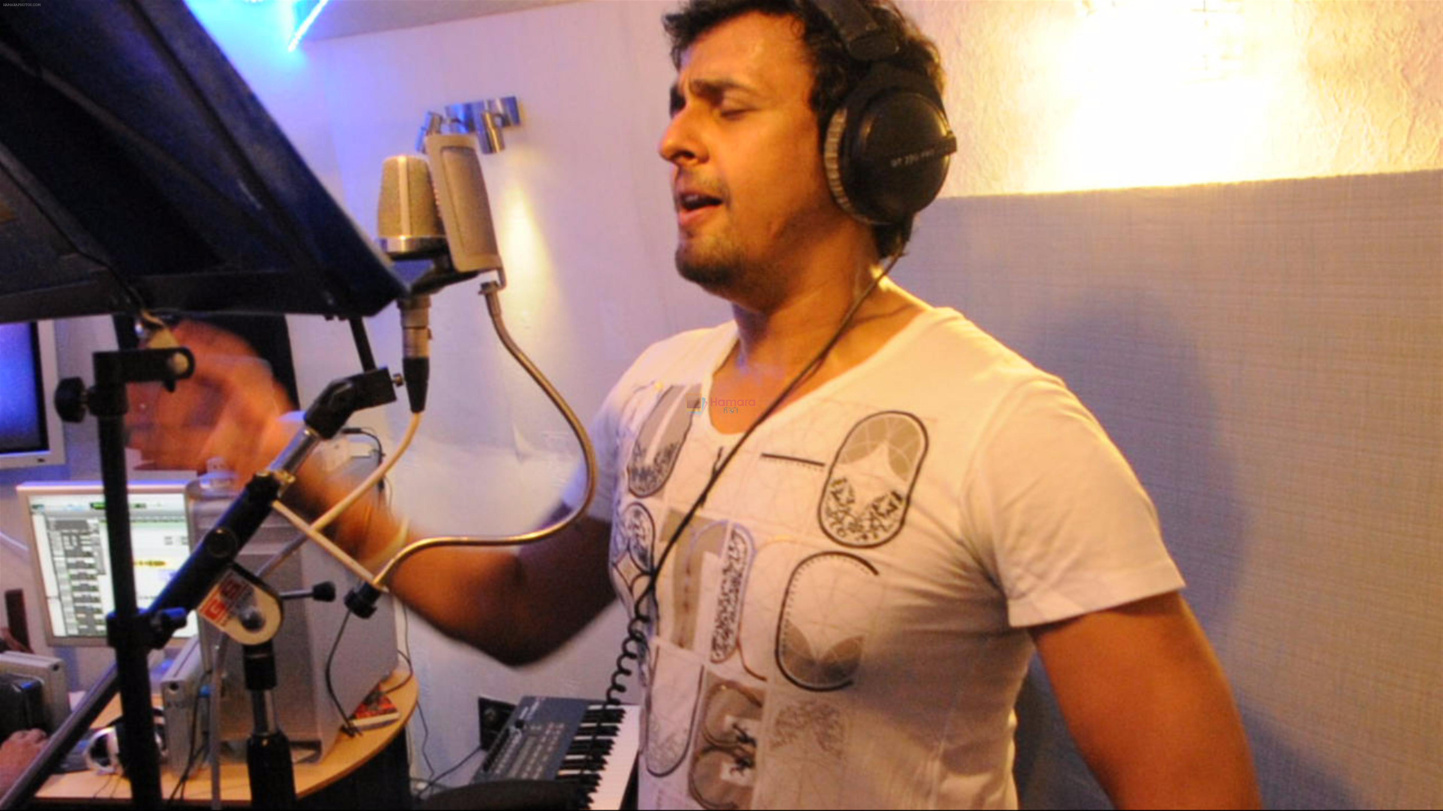 Sonu Nigam Recording a song for Dhananjay Films Pvt Ltd's Janta Vs Janardan
