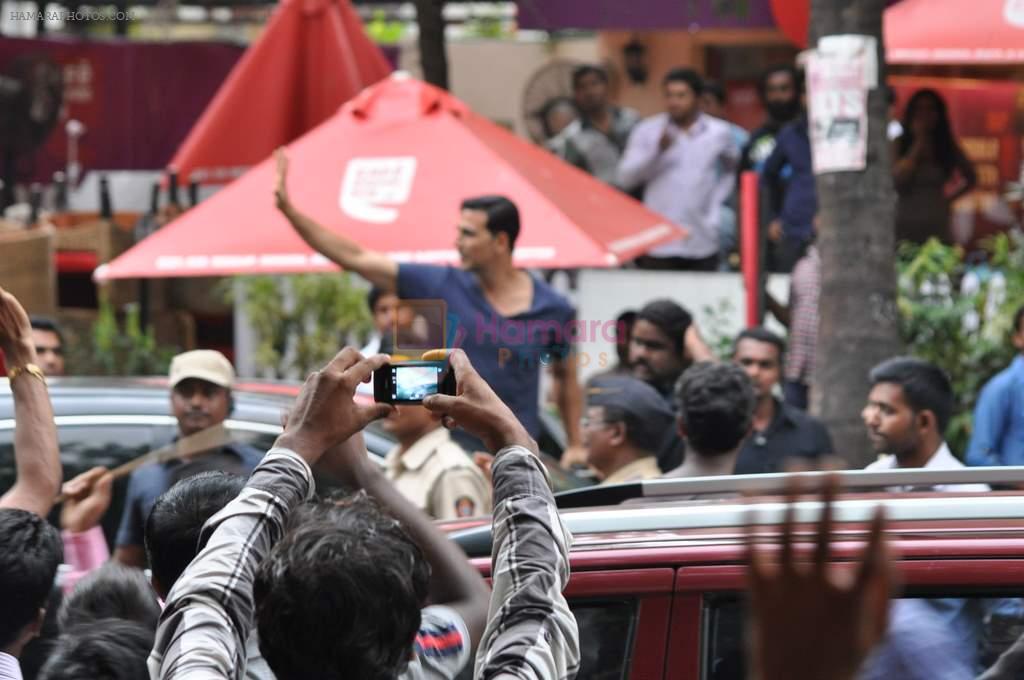 Akshay Kumar on the sets of Pistol in Bandra, Mumbai on 6th June 2013