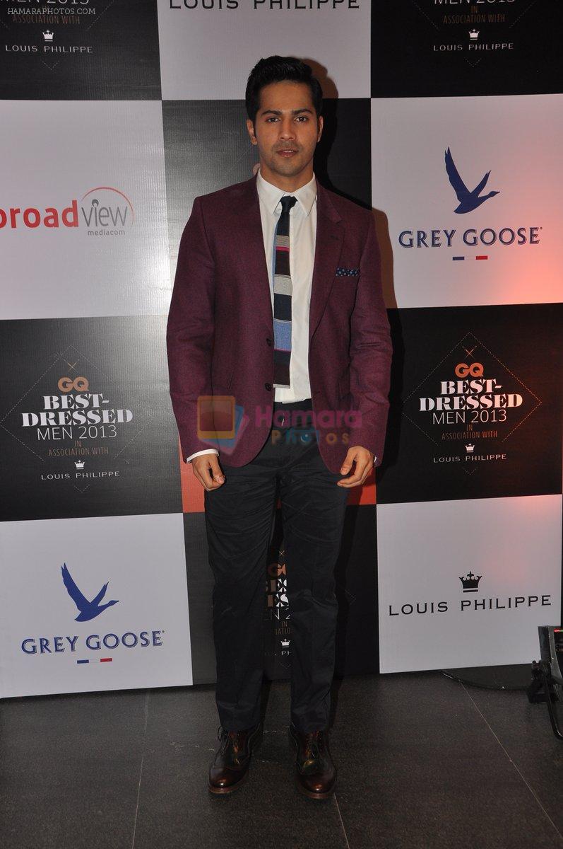 Varun Dhawan at GQ's best dressed bash in Four Seasons, Mumbai on 6th June 2013