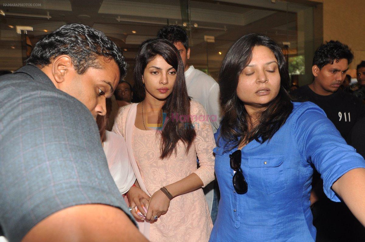 Priyanka Chopra at Priyanka Chopra's Father Prayer meeting in J W Marriott, Juhu, Mumbai on 11th June 2013
