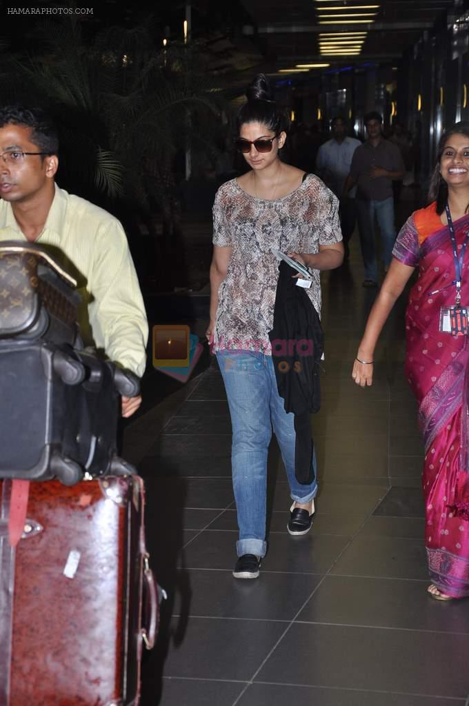 Rhea Kapoor returns from Paris in Mumbai Airport on 11th June 2013