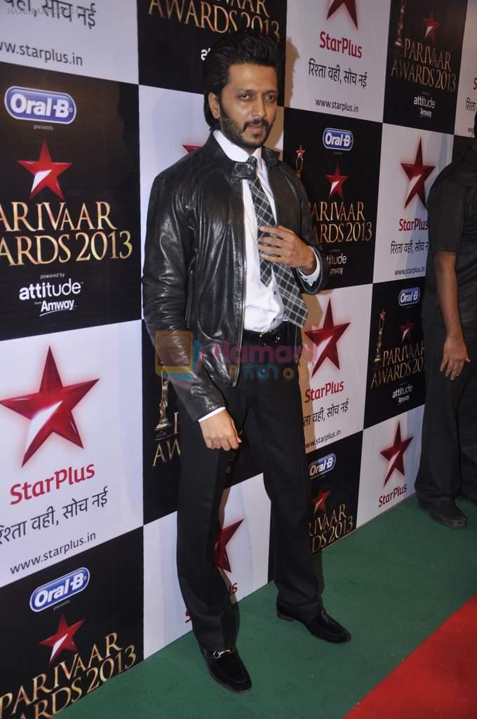 Riteish Deshmukh at Star Pariwar Awards in Mumbai on 15th June 2013