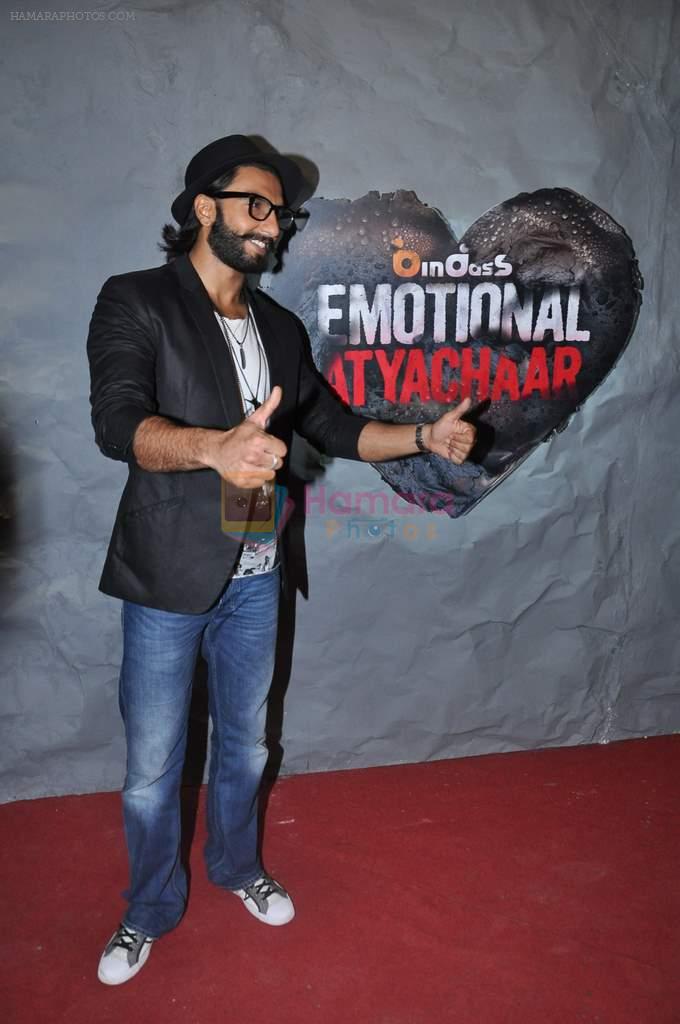 Ranveer Singh at Lootera promotions on the sets of Bindas Emotinal Atyachaar 4 in Filmistan, Mumbai on 18th June 2013