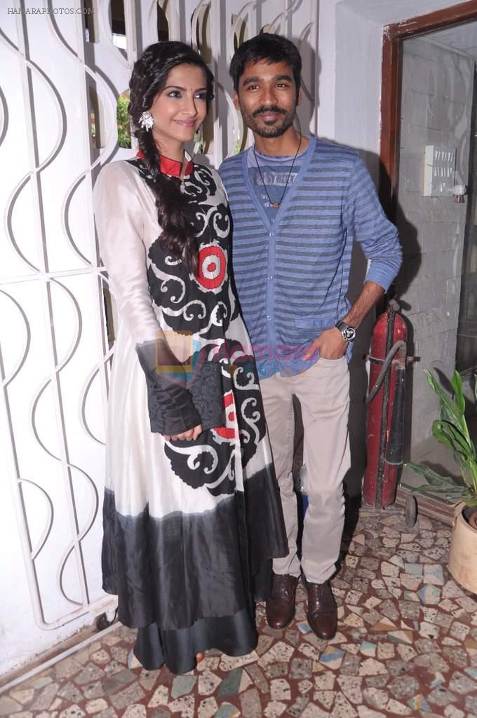 Sonam Kapoor and Dhanush promote Star Week's latest issue in Magna House, Mumbai on 21st June 2013