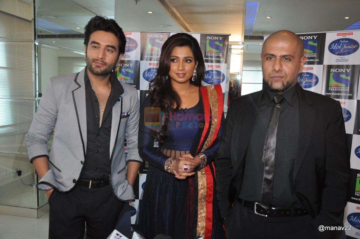 Shekhar Ravjiani, Shreya Ghoshal, Vishal Dadlani promote bhaag Mikha Bhaag on Indian Idol Junior in Mumbai on 22nd June 2013