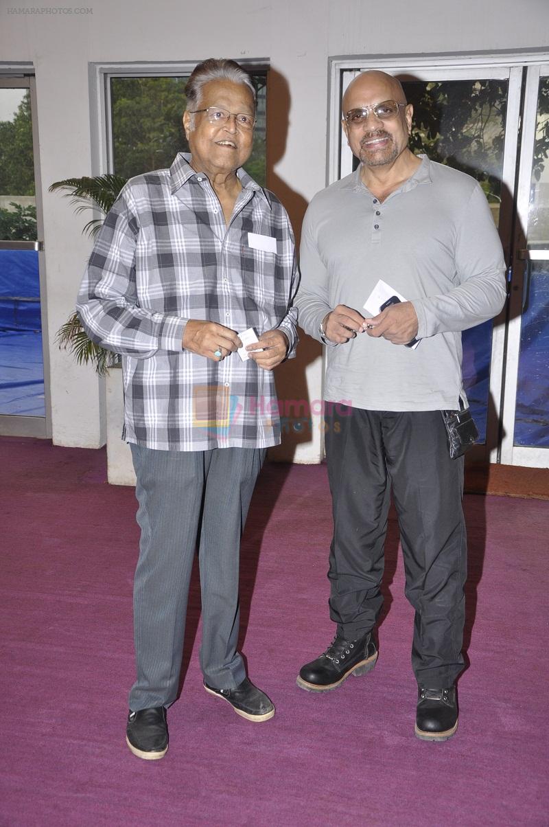Viju Khote and Bharat Dabholkar at the premier Show of The Big Fat City, A Play by Ashvin Gidwani productions in Tata NCPA, Mumbai on 23rd June 2013