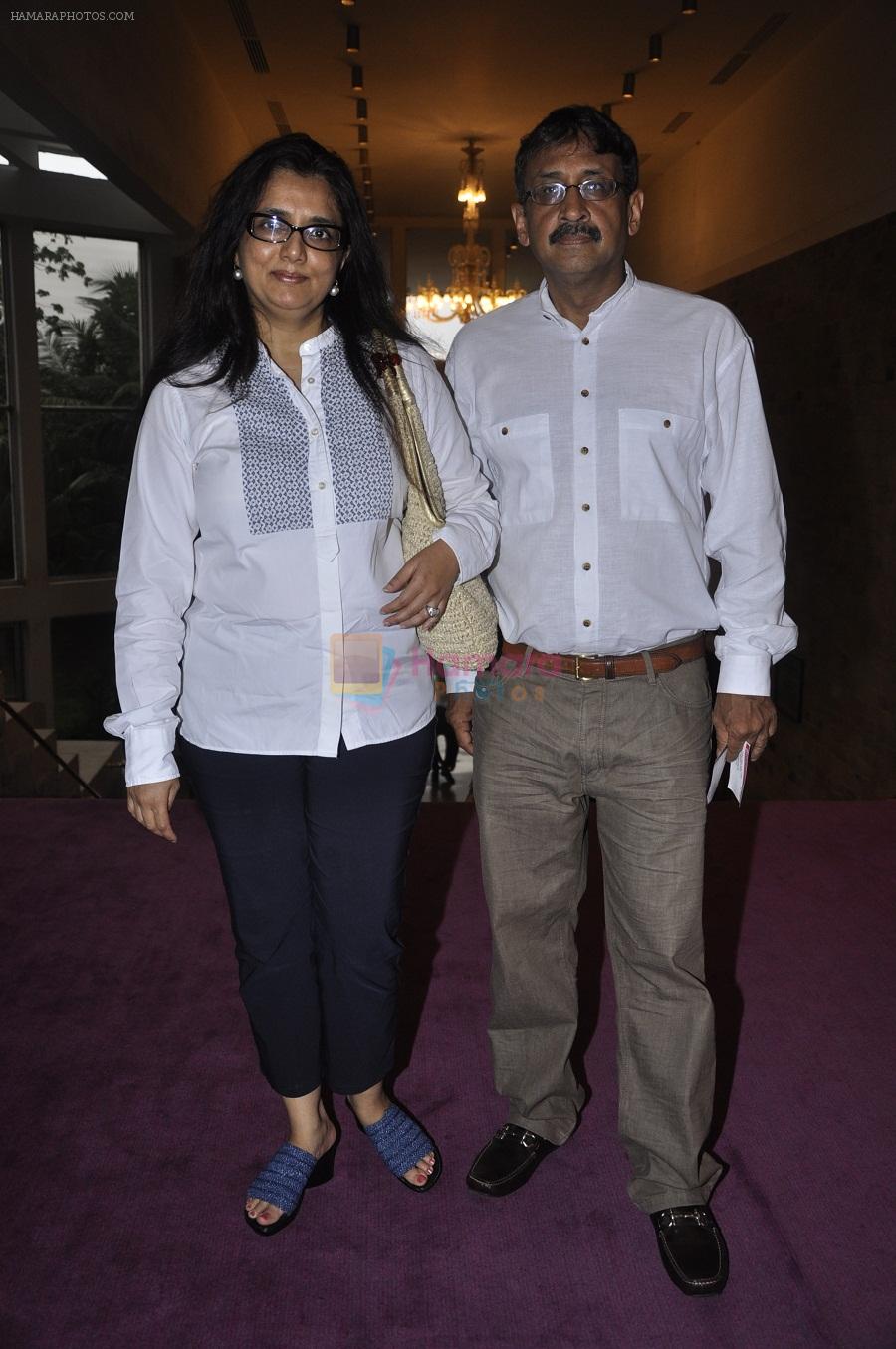 Mr & Mrs Vivek Jain at the premier Show of The Big Fat City, A Play by Ashvin Gidwani productions in Tata NCPA, Mumbai on 23rd June 2013