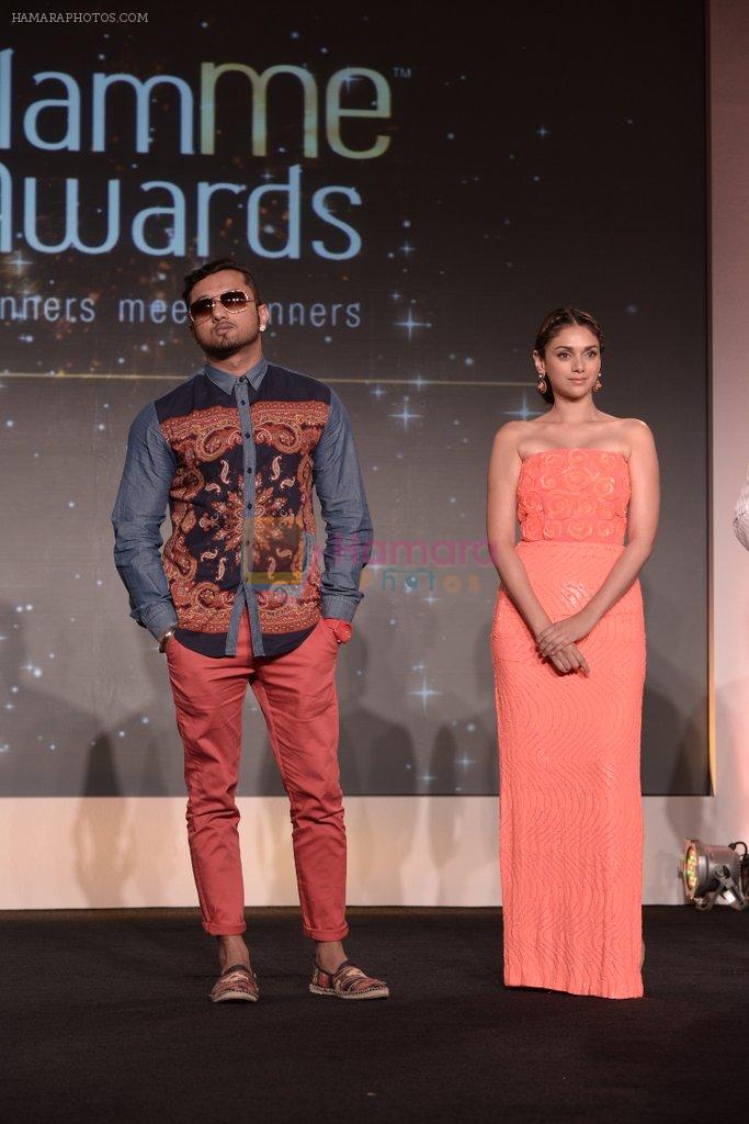 Aditi Rao Hydari, Honey Singh at PowerBrands Glam 2013 awards in Mumbai on 25th June 2013