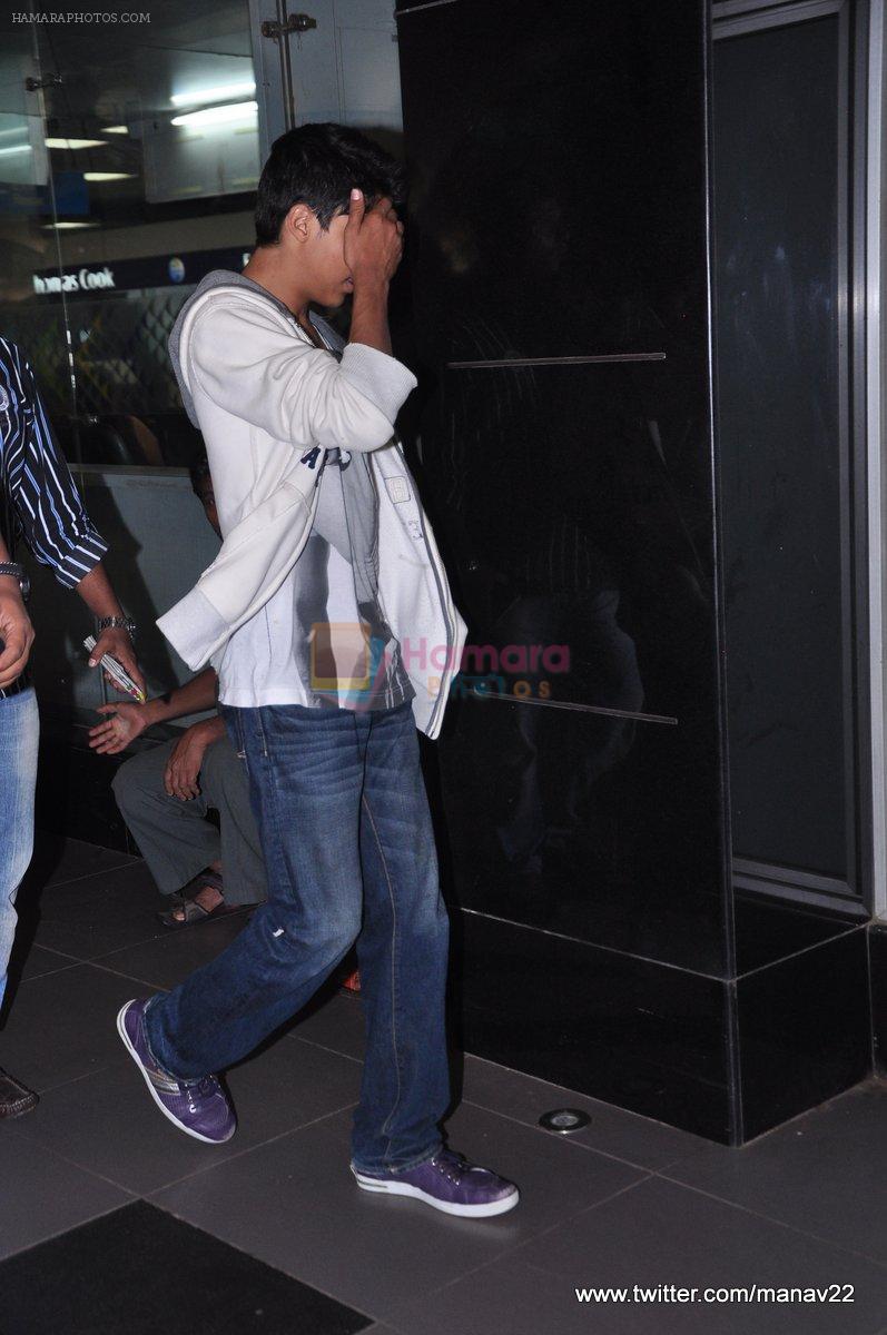 Aryan Khan snapped at airport in Mumbai on 27th June 2013