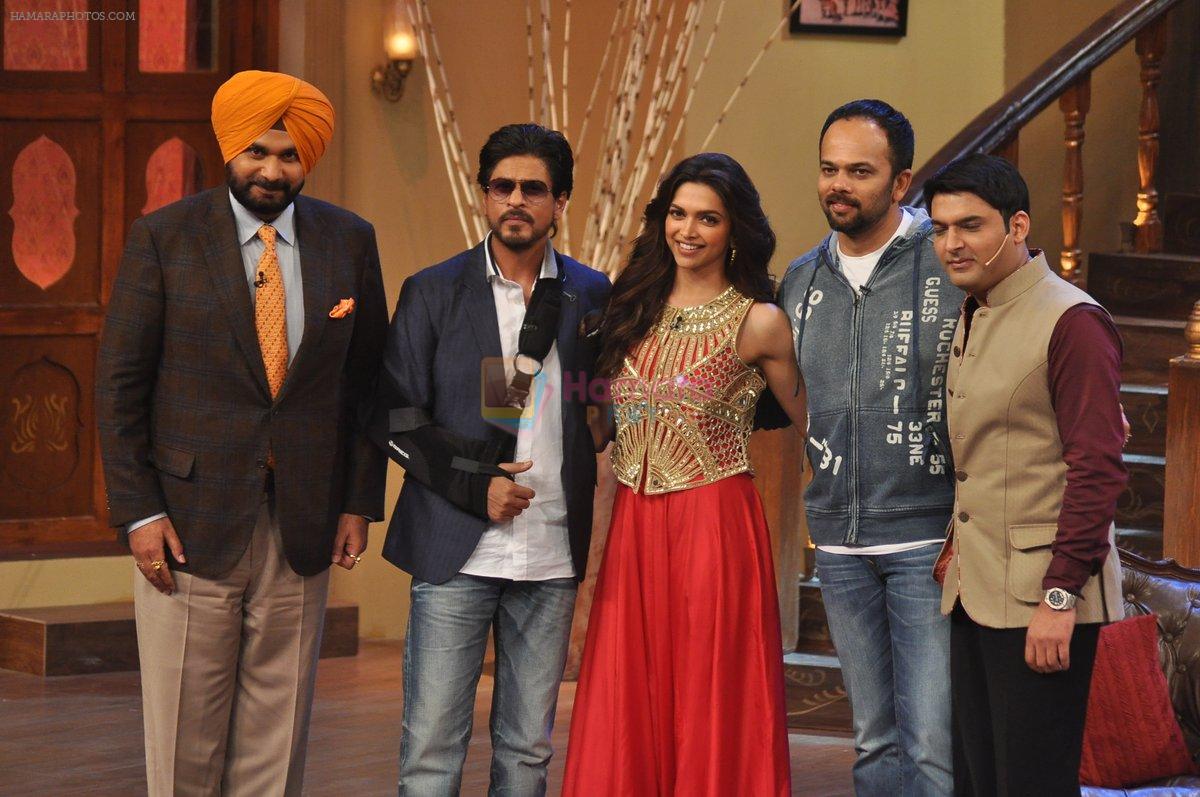 Shahrukh Khan, Deepika Padukone, Rohit Shetty, Kapil Sharma, Navjot Singh Sidhu promote Chennai Express on Comedy Circus in Mumbai on 1st July 2013