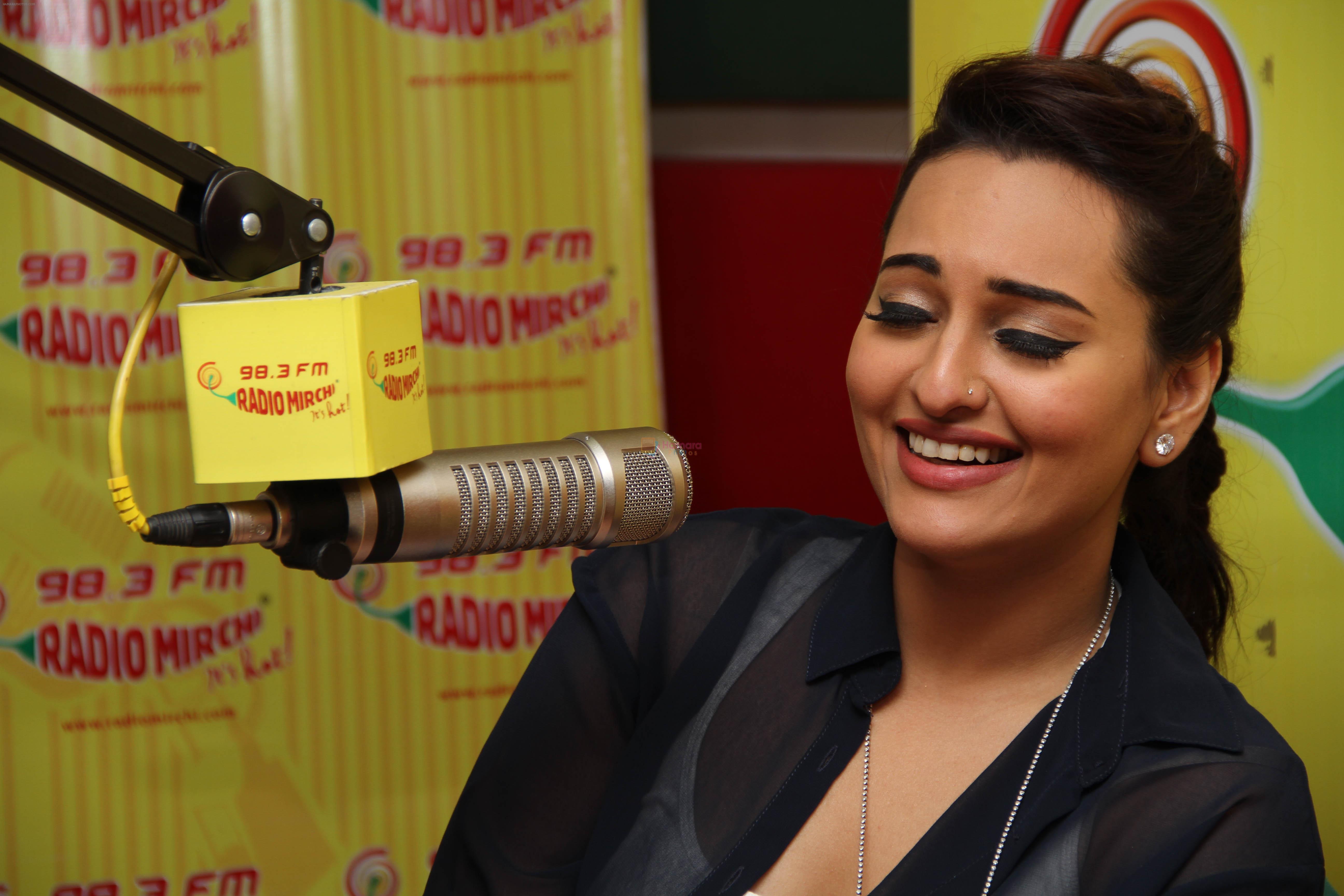 Sonakshi Sinha at Radio Mirchi Studio for promotion of her upcoming movie Lootera