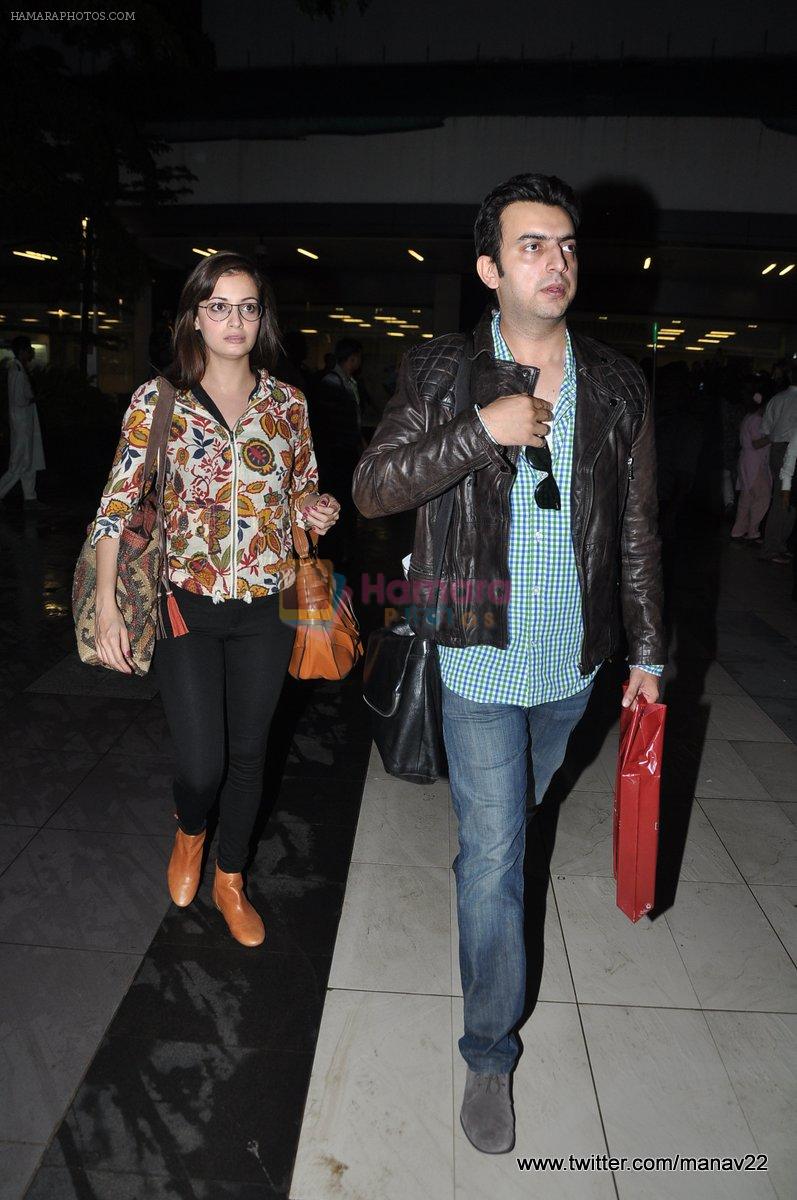 Dia Mirza arrive from IIFA awards 2013 in Mumbai Airport on 7th July 2013