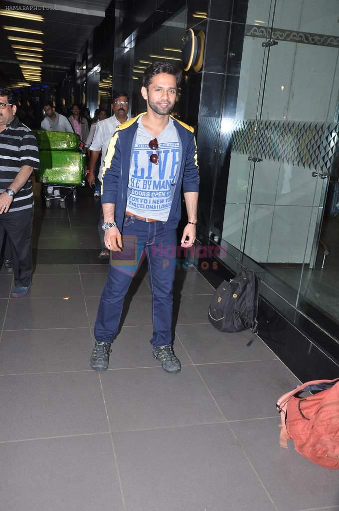 Rahul Vaidya returns from IIFA in Airport, Mumbai on 9th July 2013