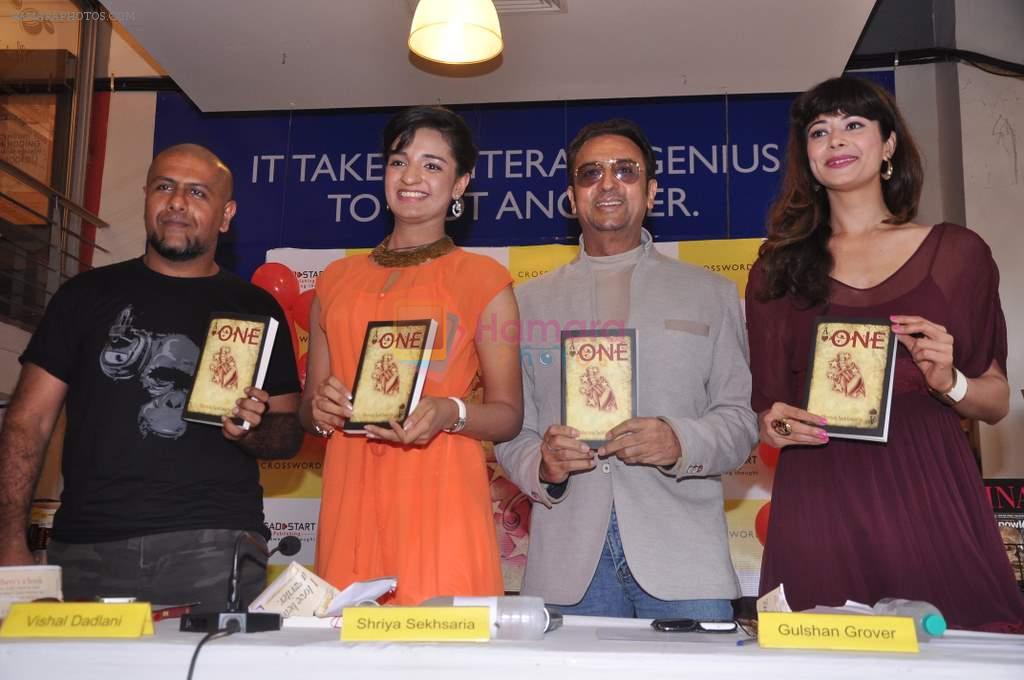 Pooja Batra, Gulshan Grover, Vishal Dadlani at One book launch in Kemps Corner, Mumbai on 9th July 2013