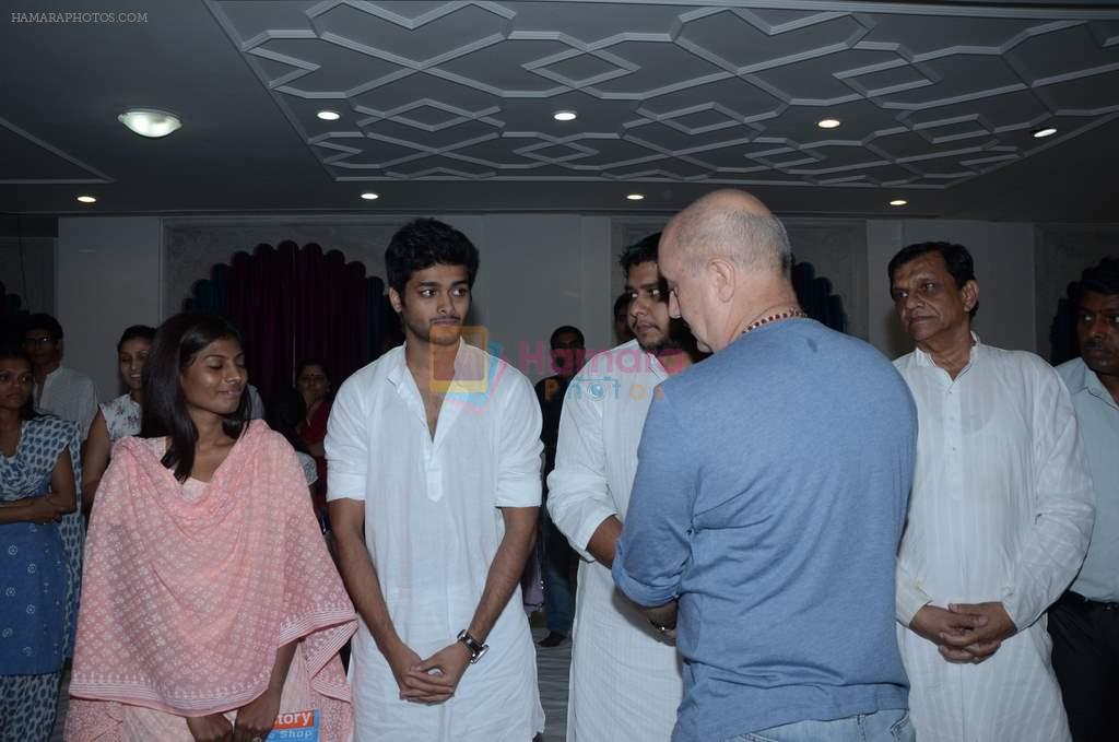 Anupam Kher at Sudhakar Bokade prayer meet in Mumbai on 10th July 2013