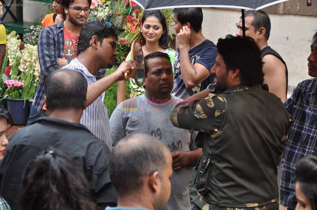 Arshad Warsi on location of film Calling Mr. Joe B Carvalho in Mumbai on 10th July 2013