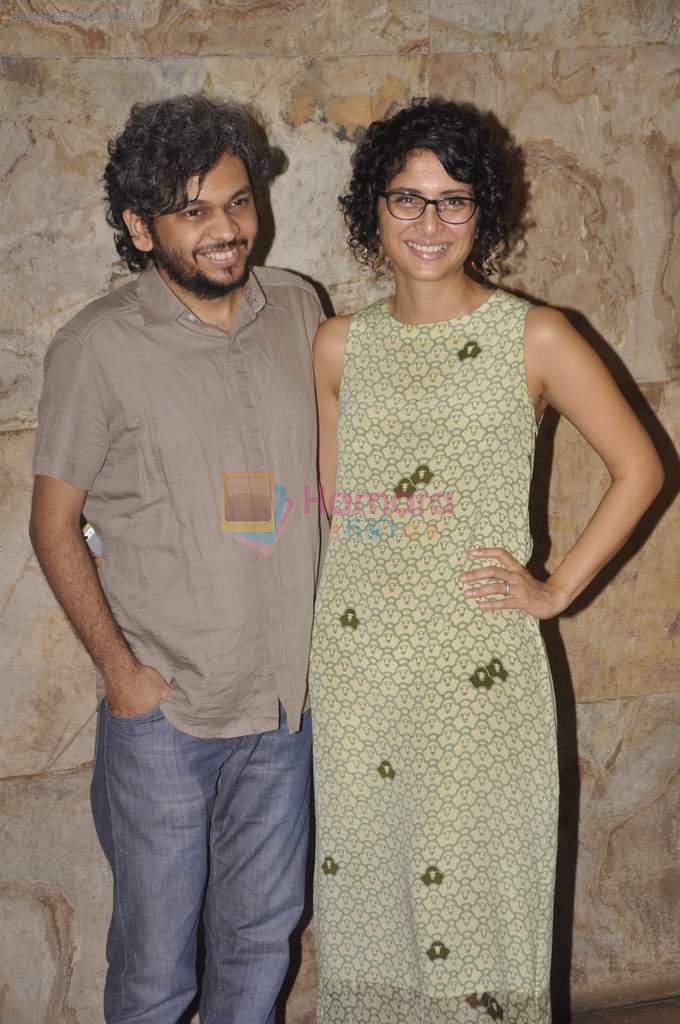 Kiran Rao at  Aamir Khan's screening of Ship of Theseus followed by katrina's birthday celebrations on 16th July 2013
