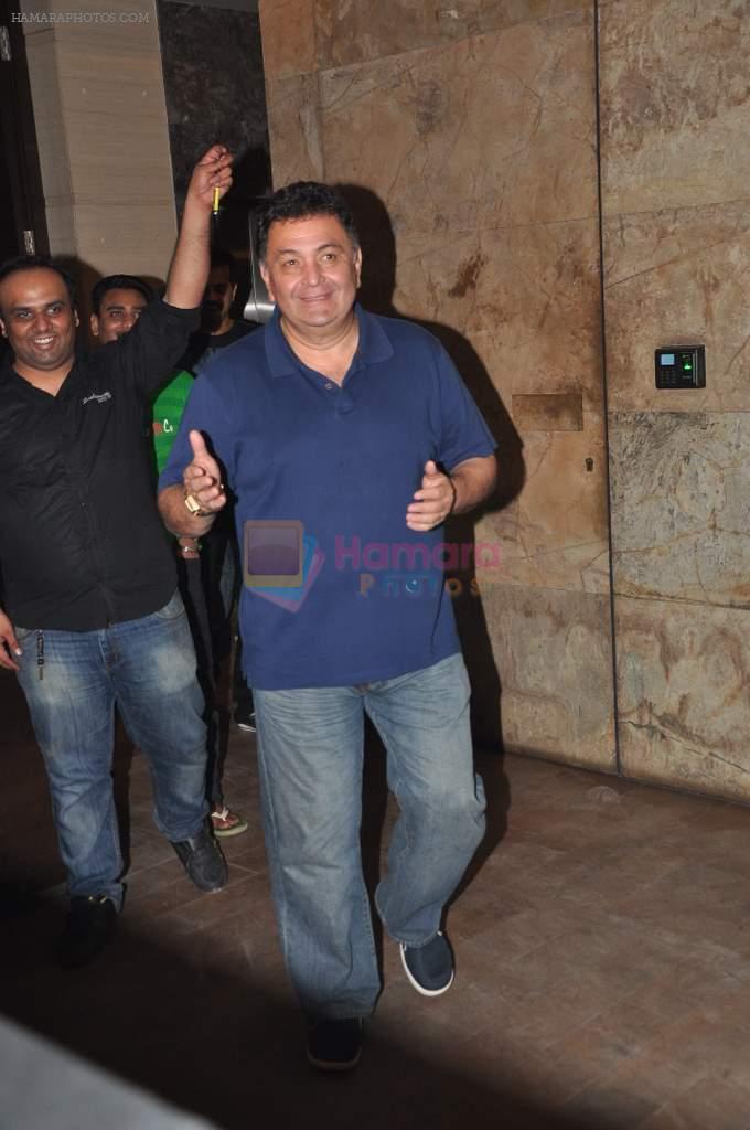 Rishi Kapoor at D-day special screening in Lightbox, Mumbai on 14th July 2013
