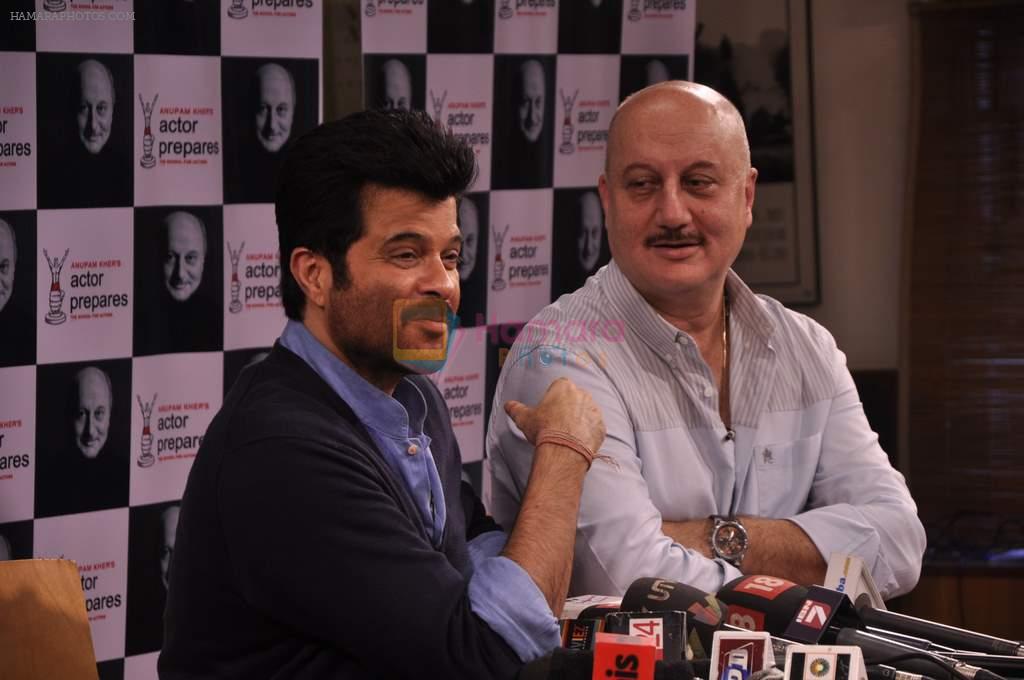 Anil Kapoor at Anupam Kher's acting school Actor Prepares- The School for Actors in Mumbai on 18th July 2013,1