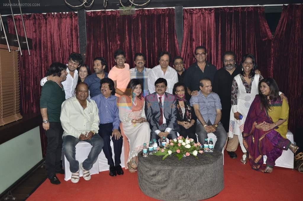 Abhijeet, Shaan, Udit Narayan, Sonu Nigam, Alka Yagnik, Kailash Kher at the formation of Indian Singer's Rights Association (isra) for Royalties in Novotel, Mumbai on 18th July 2