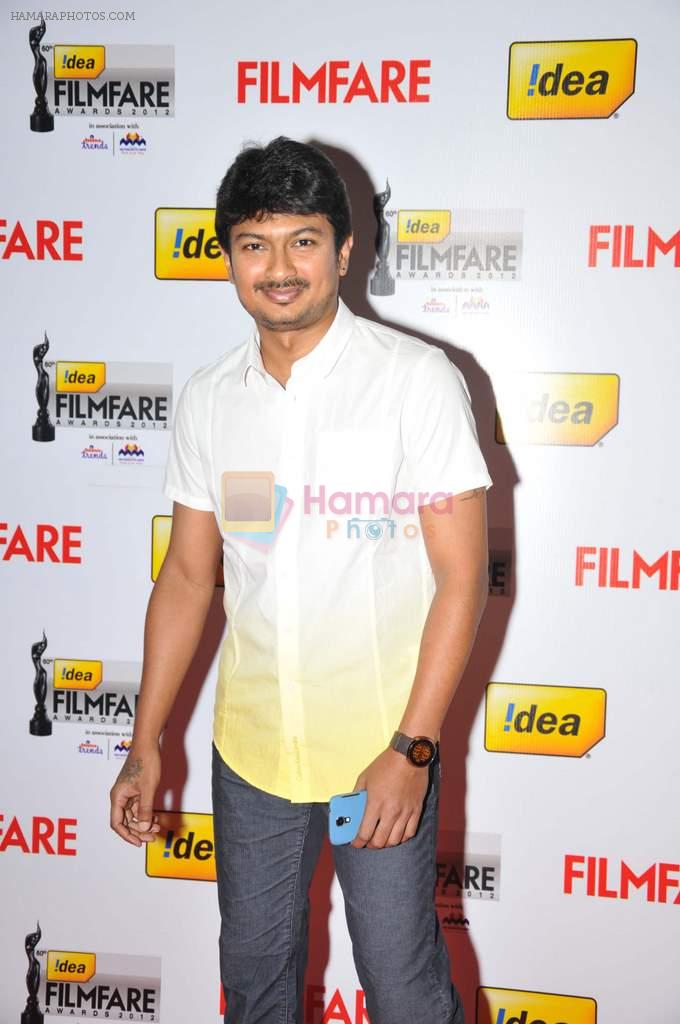 Udhayanidhi Stalin on the Red Carpet of _60the Idea Filmfare Awards 2012