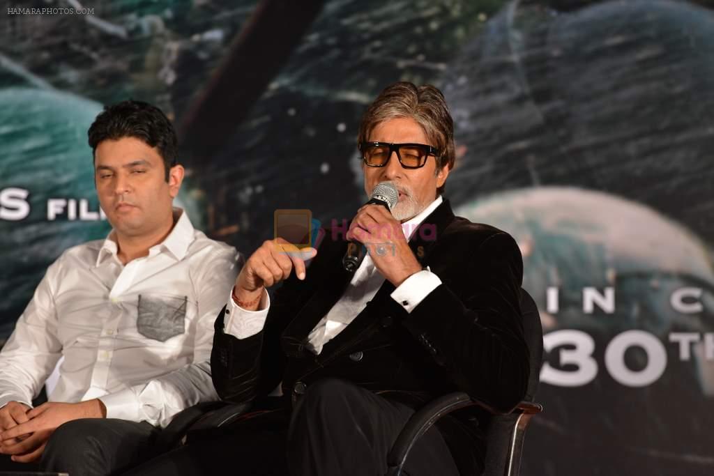 Amitabh Bachchan, Bhushan Kumar at Launch of Raghupati Raghav song from Satyagraha in Mumbai on 25th July 2013