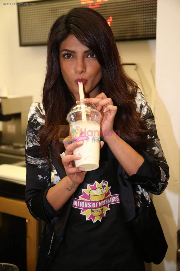 Priyanka Chopra launched her celebrity milkshake The Exotic at world famous Millions of Milkshakes in California on 25th July 2013