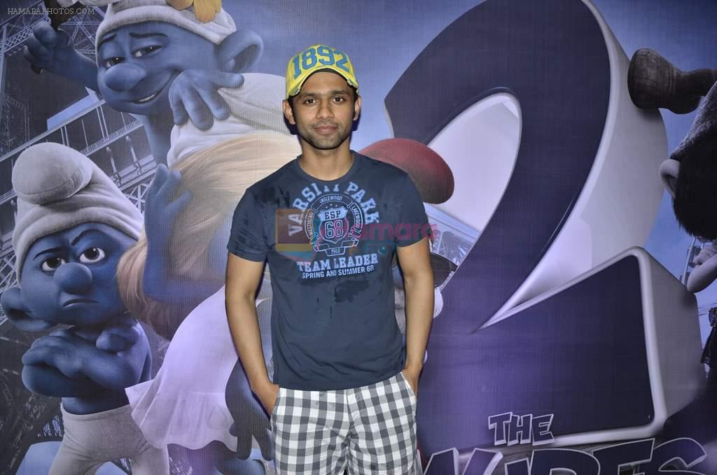 Rahul Vaidya at The Smurfs 2 premiere in Mumbai on 28th July 2013