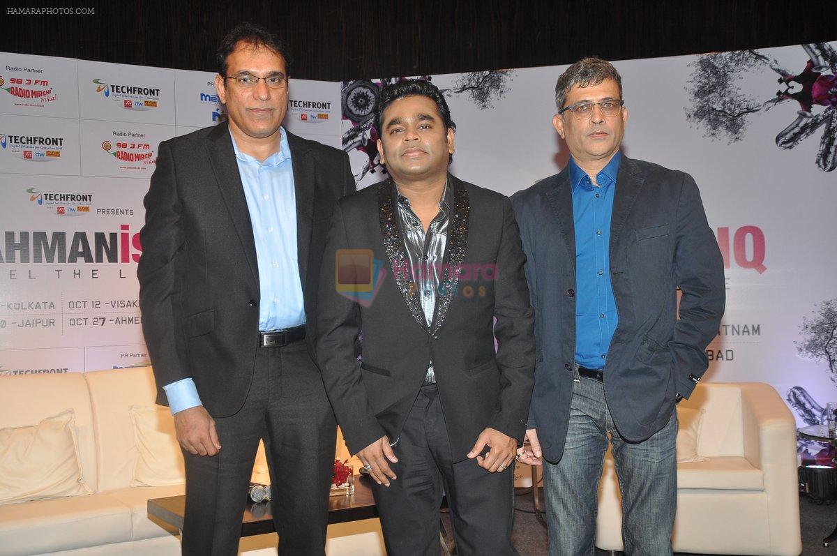 AR Rahman announces India Tour Rahmanishq in Mumbai on 29th July 2013
