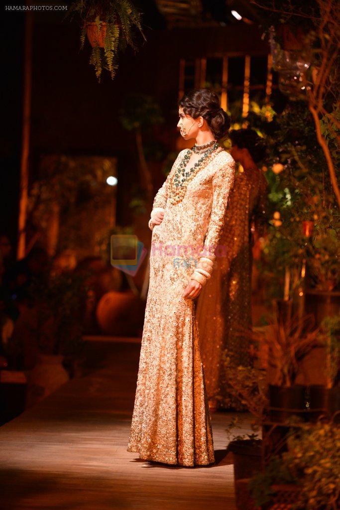 Model walks for Sabyasachi showcases at PCJ Delhi Couture Week, Delhi on 31st July 2013