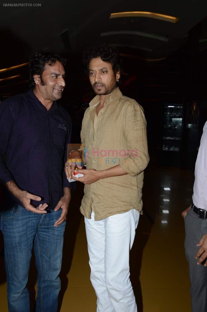 Irrfan Khan snapped at Cinemax, Mumbai on 1st Aug 2013