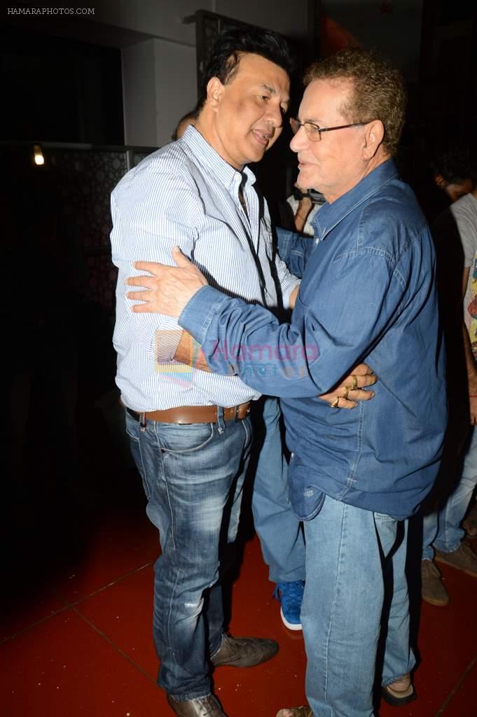 Salim Khan, Anu Malik at the Premiere of the film Love In Bombay in Cinemax, Mumbai on 1st Aug 2013