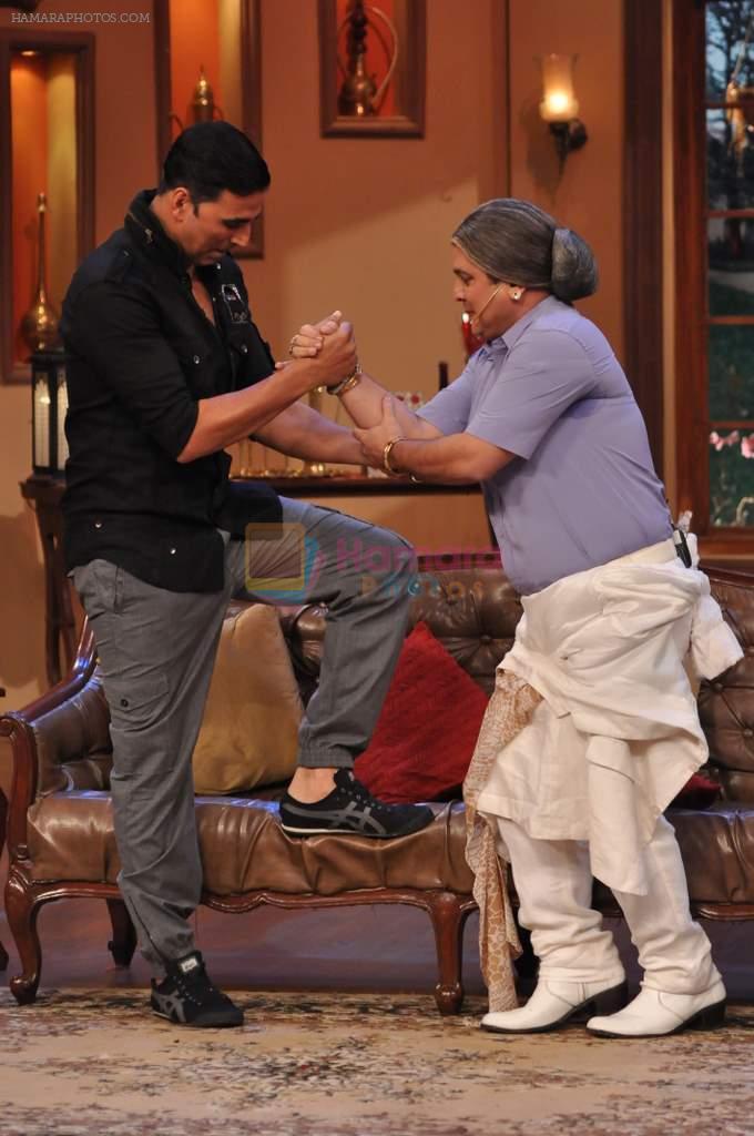 Akshay Kumar promote Once upon a time in Mumbai Dobara on the sets of Comedy Nights with Kapil in Filmcity on 1st Aug 2013