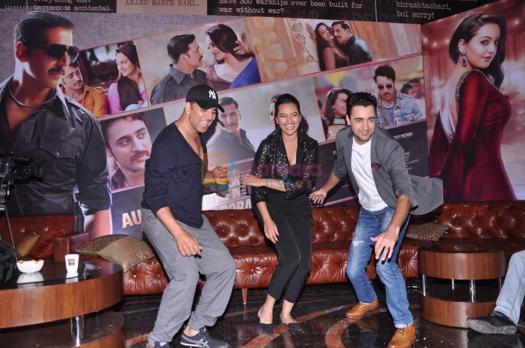 Akshay Kumar, Sonakshi Sinha, Imran Khan at 3rd Promo Launch of Once Upon A Time in Mumbai Dobbara in PVR, Mumbai on 3rd Aug 2013