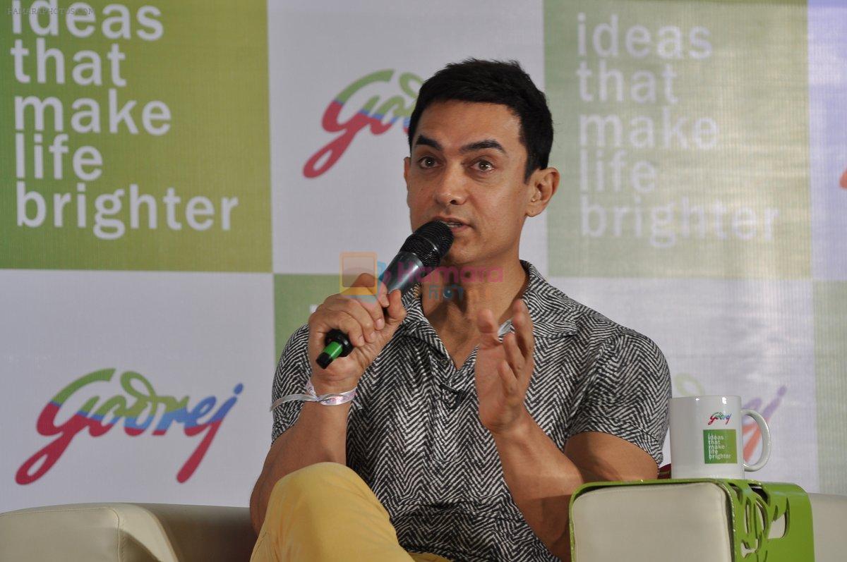 Aamir Khan at Godrej event in Mumbai on 5th Aug 2013