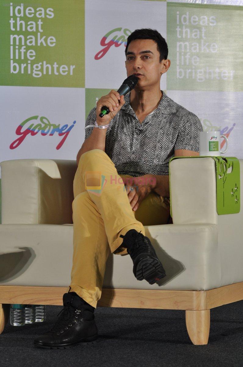 Aamir Khan at Godrej event in Mumbai on 5th Aug 2013