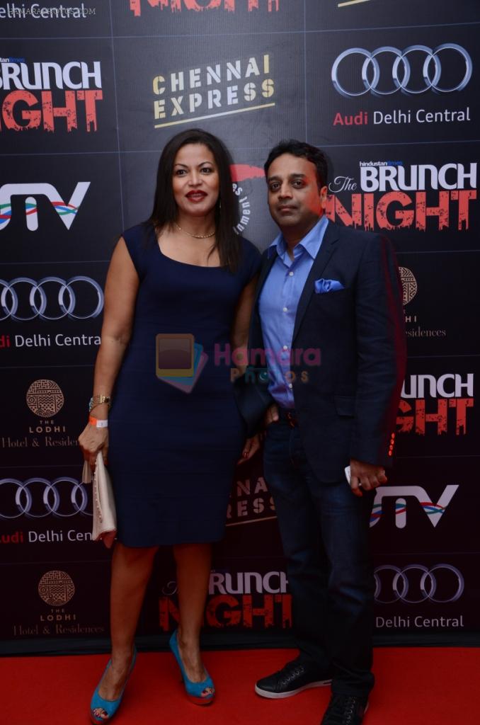 Thenny Mejia with a friend at Audi Delhi Central presented The Brunch Night in Anidra The Lodhi Hotel, Delhi on 5th Aug 2013