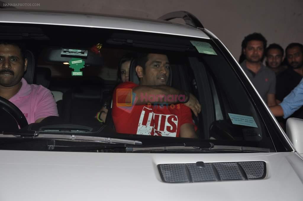 Mahendra Singh Dhoni snapped during photoshoot at Mehboob Studios in Mumbai on 6th Aug 2013