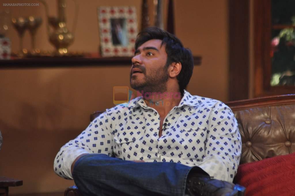Ajay Devgan on the sets of Kapil show in Mumbai on 17th Aug 2013