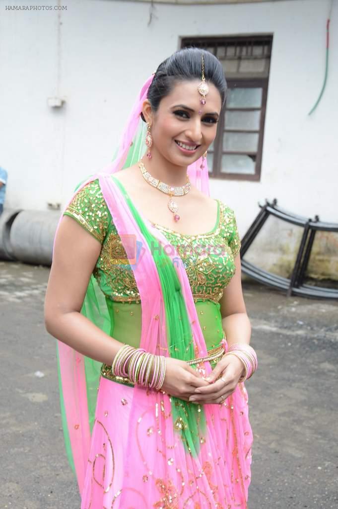 Divyanka Tripathi at Big Magic Janmasthami episode shoot in Mumbai on 17th Aug 2013