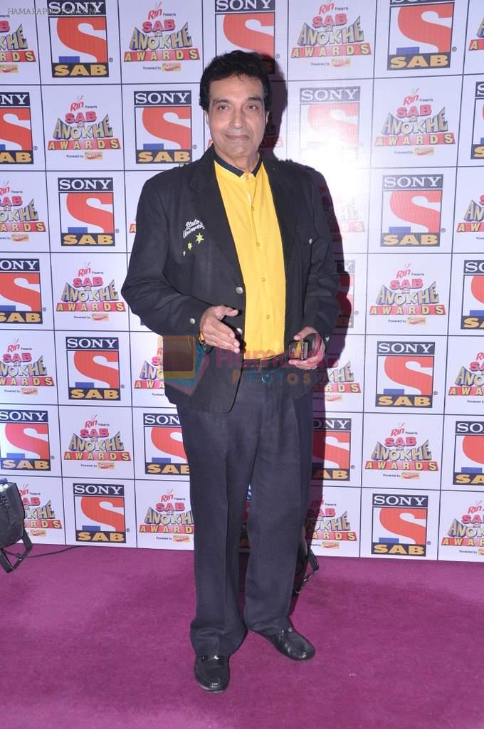 Dheeraj Kumar at Sab Ke Anokhe Awards red carpet in NCPA, Mumbai on 19th Aug 2013